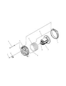 Alternator Diagram and Parts List for 030319  Briggs and Stratton Generator